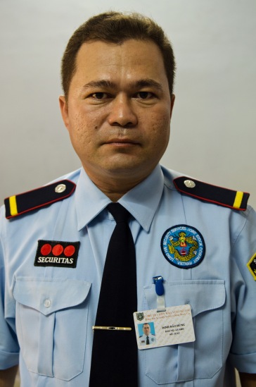 Dinh Bao Hung works as a private security contractor with the same security company since 2006